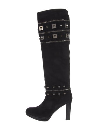 Stuart Weitzman Suede Sock Boots