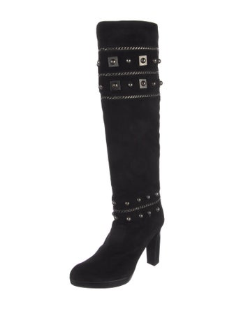 Stuart Weitzman Suede Sock Boots