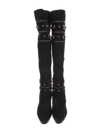 Stuart Weitzman Suede Sock Boots
