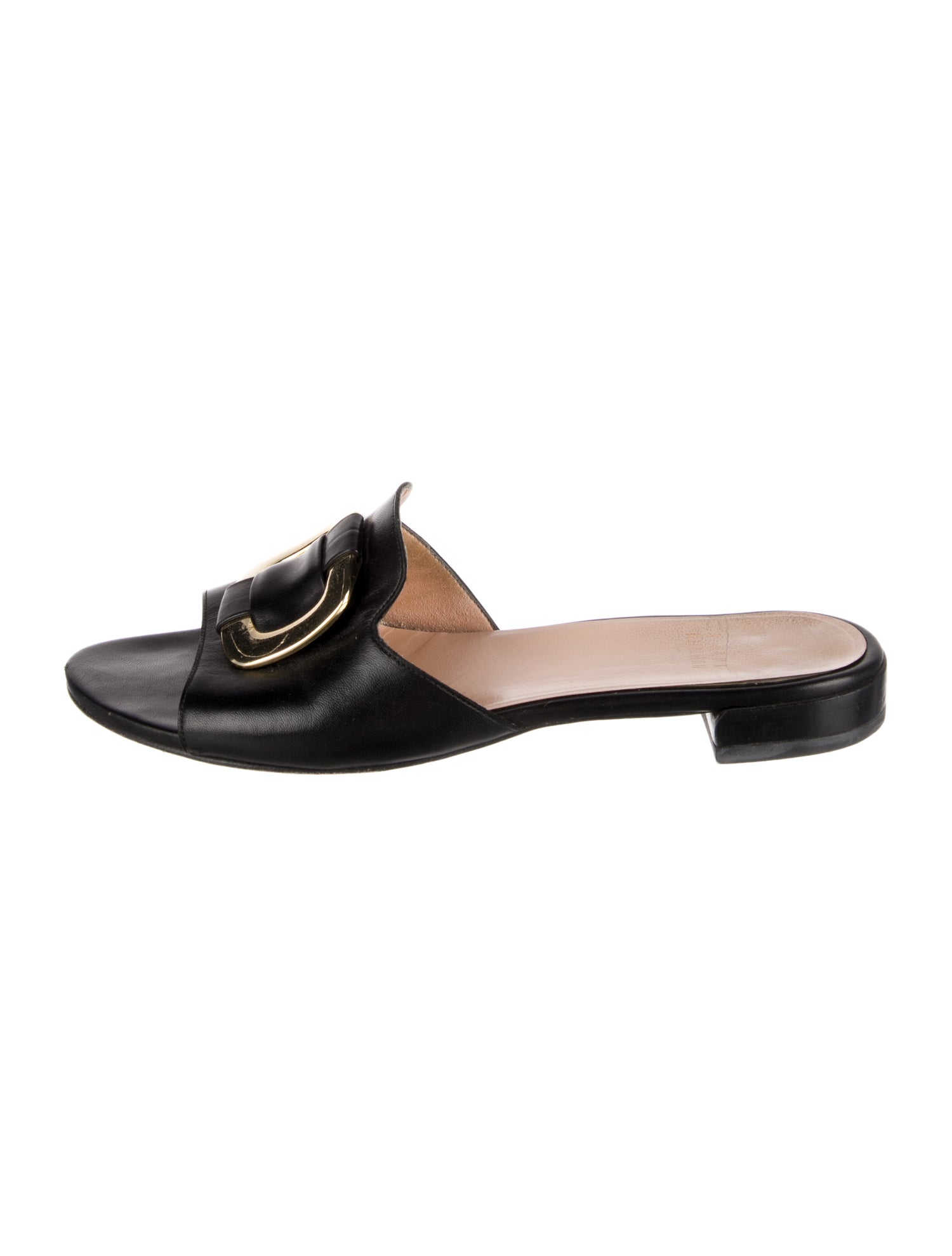 Stuart Weitzman Leather Slides