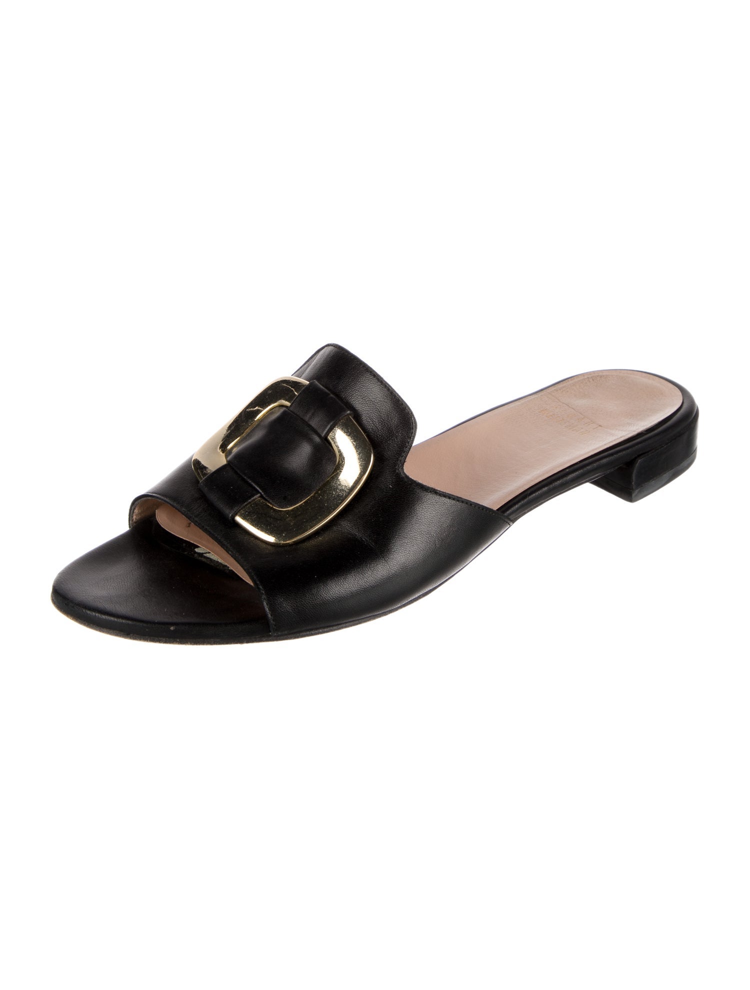 Stuart Weitzman Leather Slides