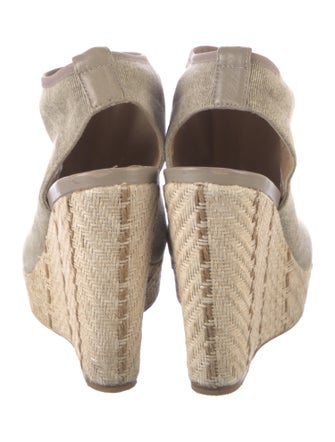 Stuart Weitzman Straw Striped Slingback Pumps