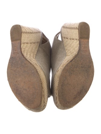 Stuart Weitzman Straw Striped Slingback Pumps