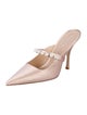 Stuart Weitzman Satin Mules