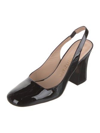 Stuart Weitzman Patent Leather Slingback Pumps