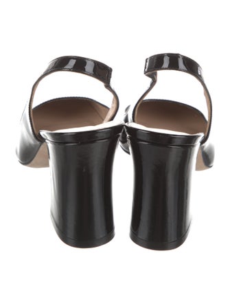 Stuart Weitzman Patent Leather Slingback Pumps