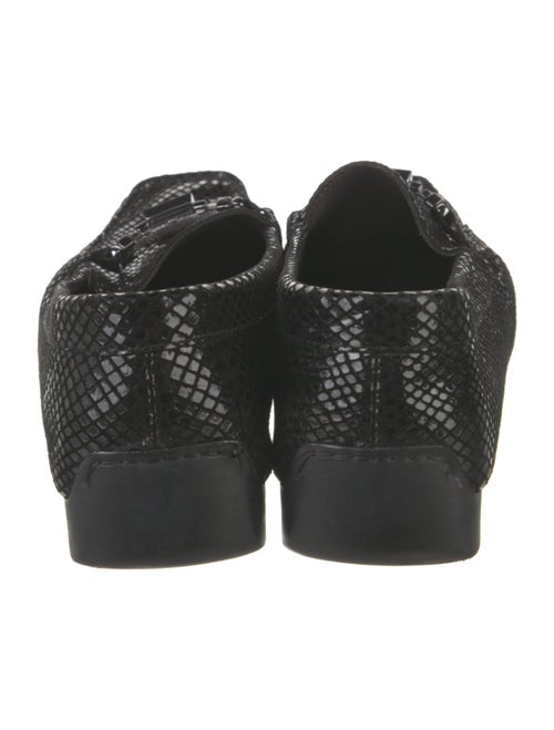 Stuart Weitzman Patent Leather Animal Print Loafers