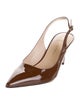 Stuart Weitzman Patent Leather Slingback Pumps