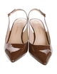 Stuart Weitzman Patent Leather Slingback Pumps