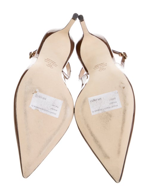Stuart Weitzman Patent Leather Slingback Pumps