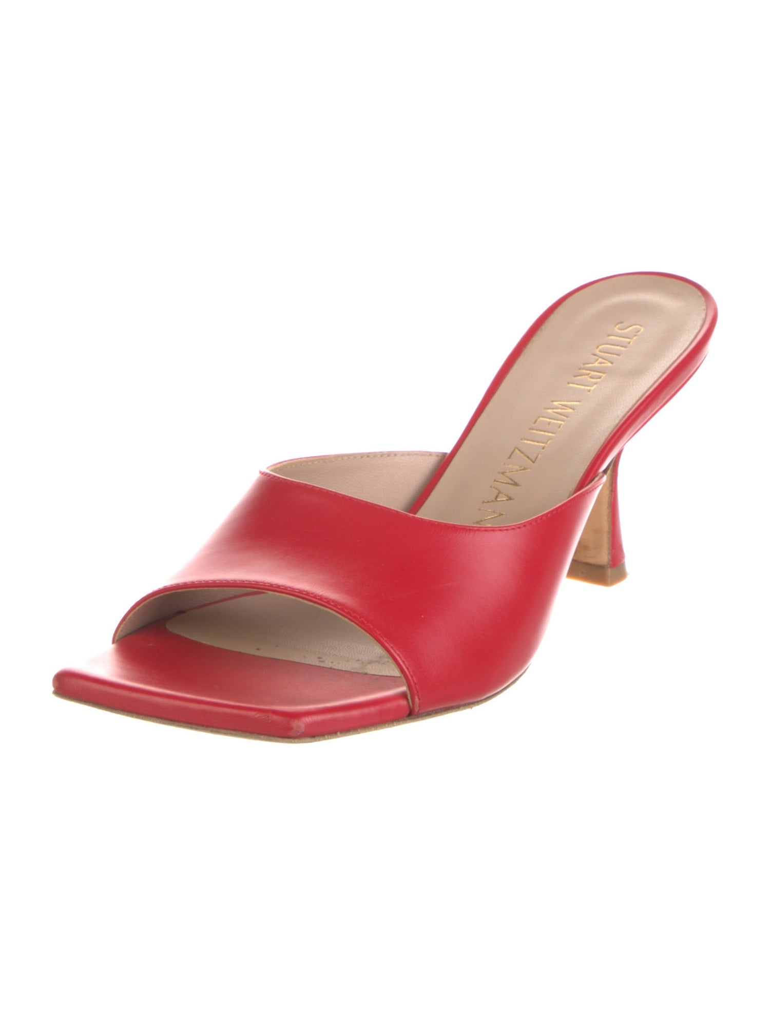 Stuart Weitzman Leather Slides