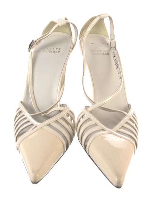 Stuart Weitzman Patent Leather T-Strap Pumps