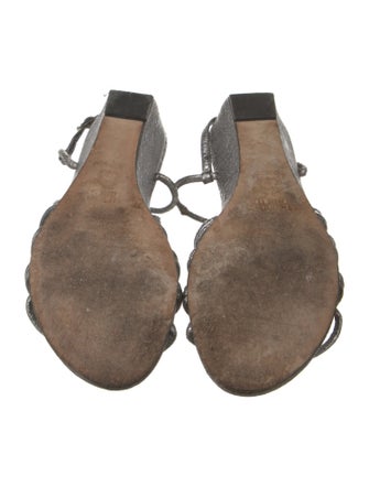 Stuart Weitzman Leather Gladiator Sandals