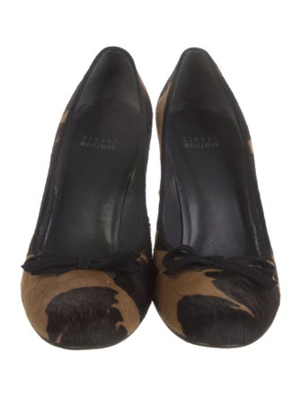 Stuart Weitzman Ponyhair Printed Pumps