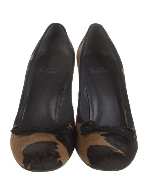 Stuart Weitzman Ponyhair Printed Pumps