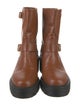 Stuart Weitzman Leather Moto Boots