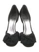 Stuart Weitzman Satin Bow Accents D'Orsay Pumps