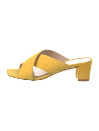 Stuart Weitzman Suede Slides