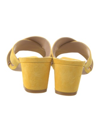 Stuart Weitzman Suede Slides