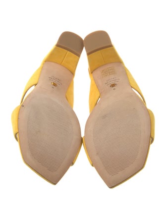 Stuart Weitzman Suede Slides