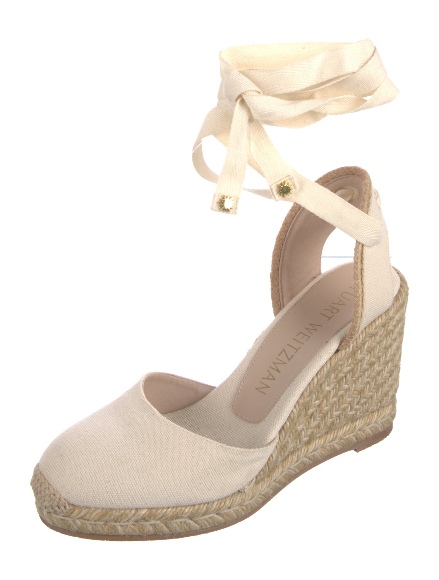 Stuart Weitzman Canvas D'Orsay Pumps