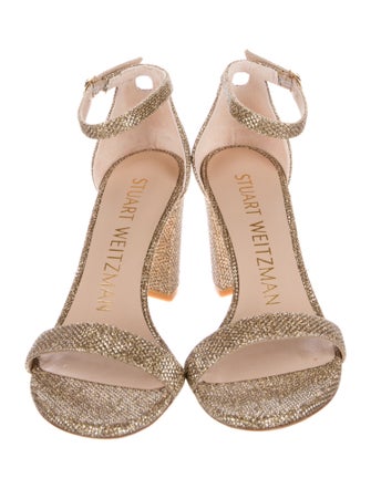 Stuart Weitzman Glitter Glitter Accents Sandals