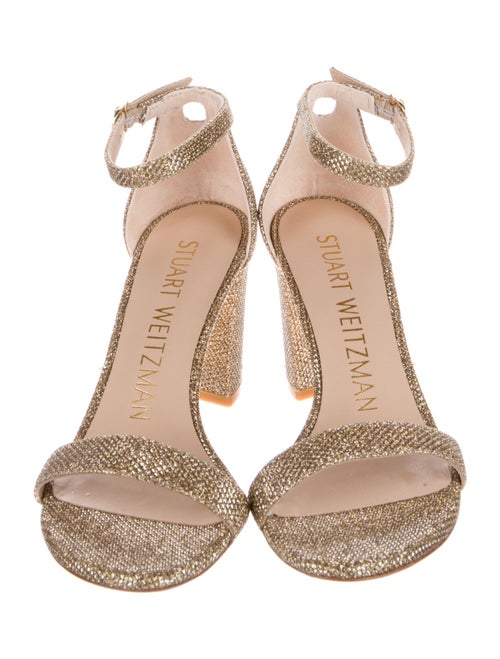 Stuart Weitzman Glitter Glitter Accents Sandals