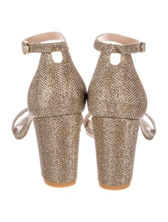 Stuart Weitzman Glitter Glitter Accents Sandals