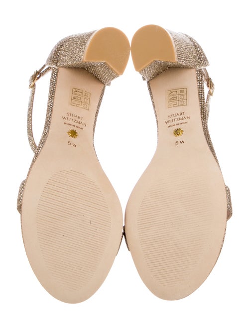 Stuart Weitzman Glitter Glitter Accents Sandals