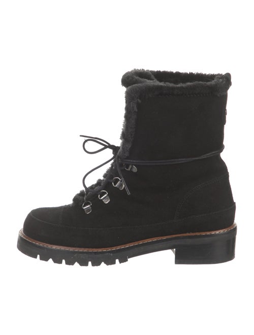 Stuart Weitzman Suede Combat Boots