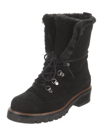 Stuart Weitzman Suede Combat Boots