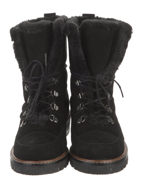 Stuart Weitzman Suede Combat Boots