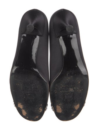 Stuart Weitzman Satin Crystal Embellishments Pumps