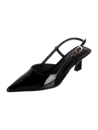 Stuart Weitzman Patent Leather Slingback Pumps