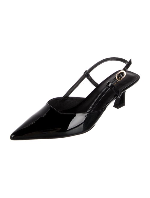 Stuart Weitzman Patent Leather Slingback Pumps