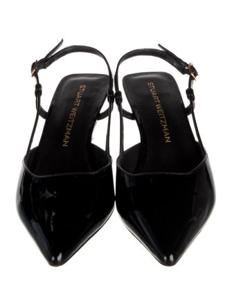 Stuart Weitzman Patent Leather Slingback Pumps