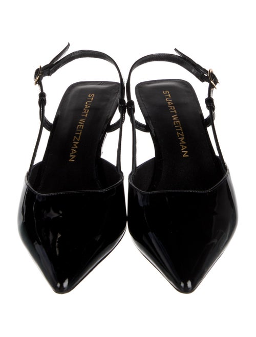 Stuart Weitzman Patent Leather Slingback Pumps