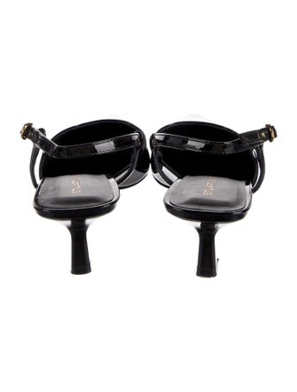 Stuart Weitzman Patent Leather Slingback Pumps