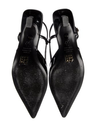 Stuart Weitzman Patent Leather Slingback Pumps