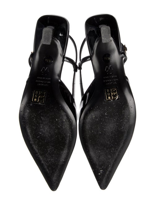 Stuart Weitzman Patent Leather Slingback Pumps