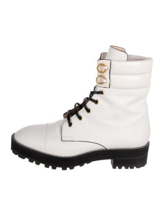 Stuart Weitzman Leather Combat Boots