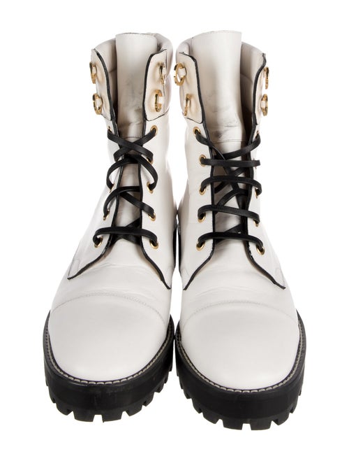 Stuart Weitzman Leather Combat Boots
