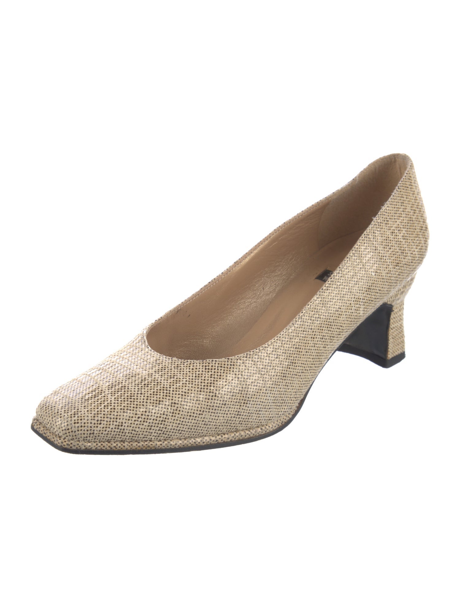 Stuart Weitzman Leather Animal Print Espadrilles