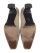 Stuart Weitzman Leather Animal Print Espadrilles