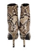 Stuart Weitzman Embossed Leather Animal Print Boots