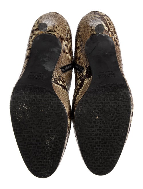 Stuart Weitzman Embossed Leather Animal Print Boots
