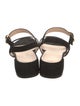 Stuart Weitzman Suede Leather Trim Embellishment Sandals