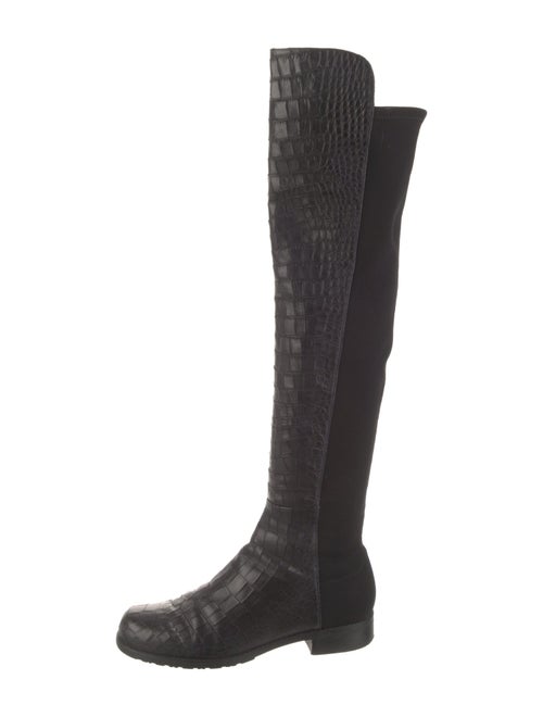 Stuart Weitzman Embossed Leather Boots