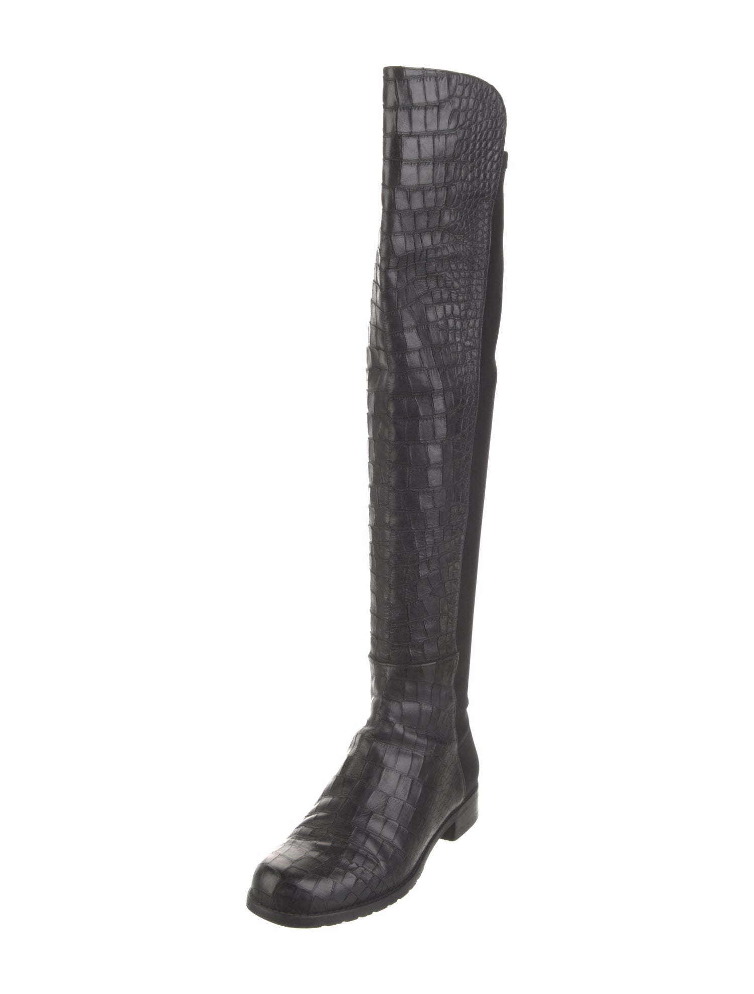 Stuart Weitzman Embossed Leather Boots