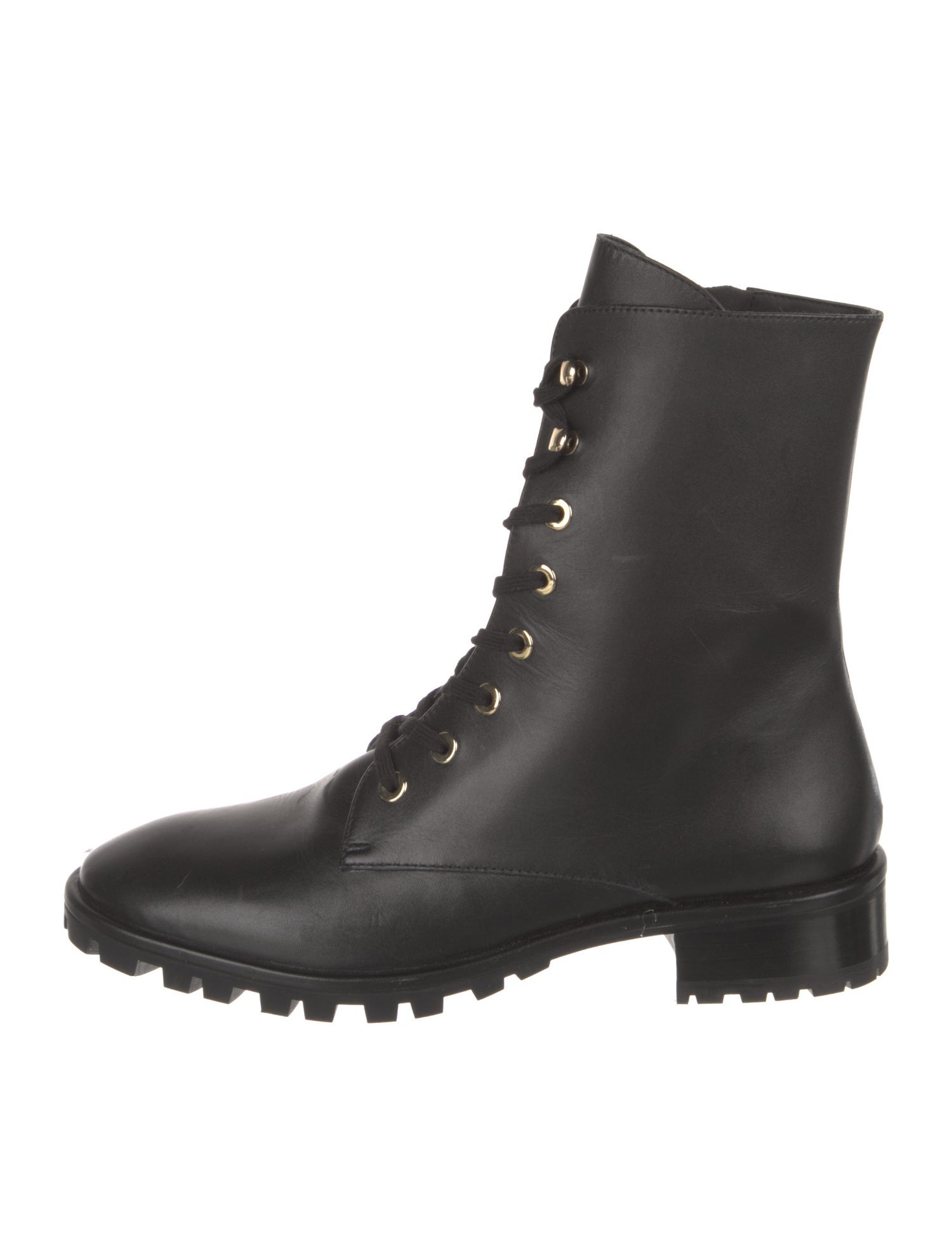 Stuart Weitzman Leather Combat Boots